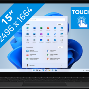 Microsoft Surface Laptop 5 15" i7/16GB/512GB BLACK van het merk Microsoft en de categorie laptops